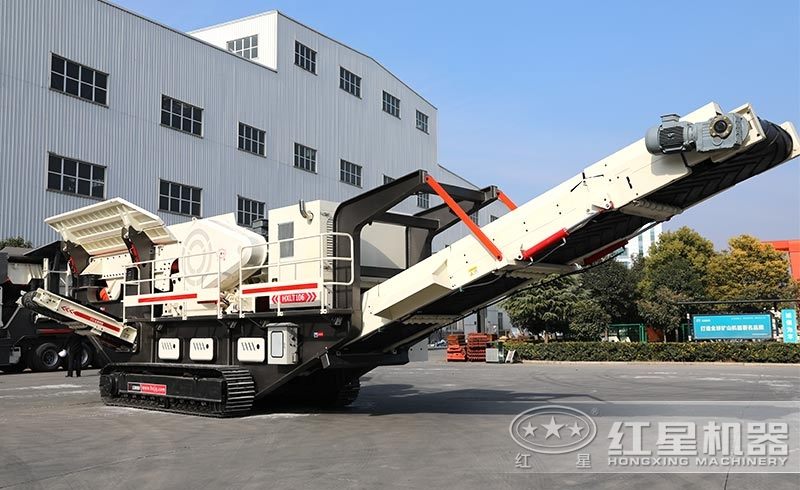 履帶移動式小型石頭破碎機(jī)，環(huán)保安全