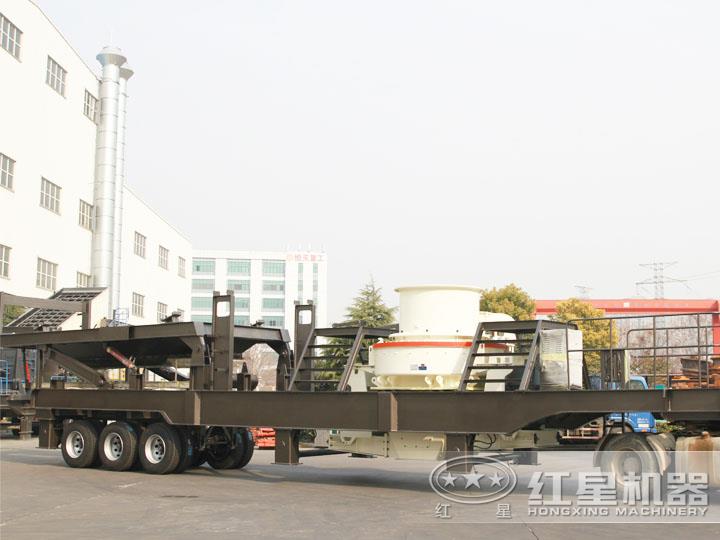 移動柴油打砂機，可一鍵智能操作，液壓控制