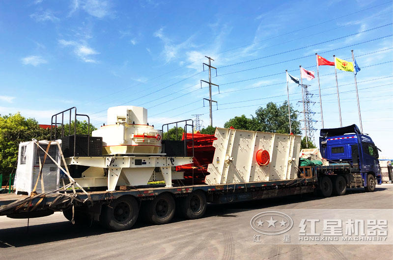 專車運(yùn)輸，提供全套大理石廢料制砂機(jī)設(shè)備