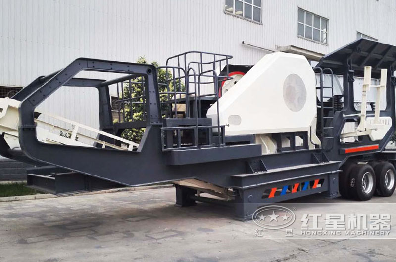 輪胎式車載鄂破機(jī)，時(shí)產(chǎn)50噸現(xiàn)貨