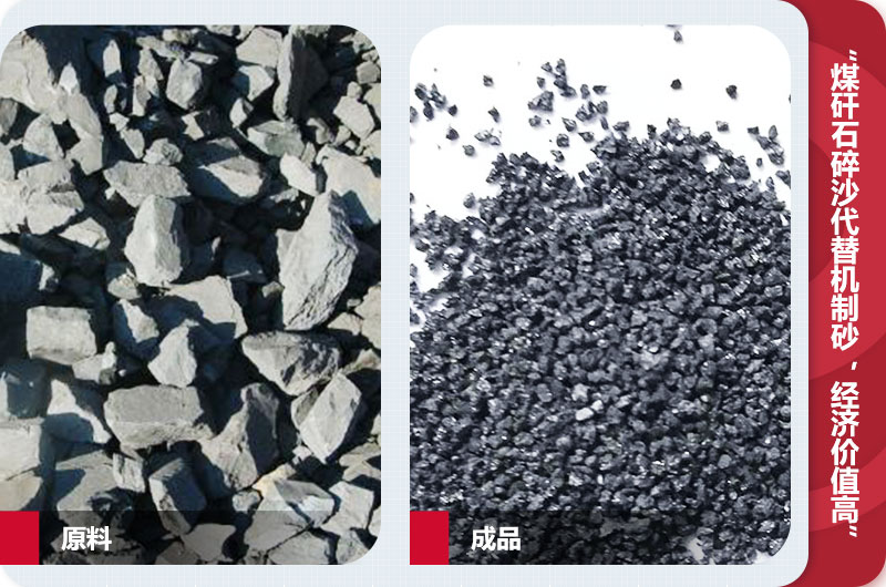 煤矸石碎沙，級(jí)配合理，代替機(jī)制砂