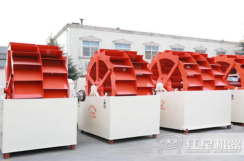 山沙洗砂機圖片，雙輪、三輪