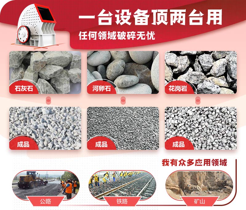 一次成型，破碎效率高